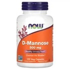 Натуральна добавка Now Foods D-Mannose 500мг Капсули