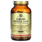 Омега 3 6 9 Solgar (Omega 3 6 9) 1300 мг 120 м'яких таблеток