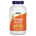Омега 3-6-9 Now Foods (Omega 3-6-9) 1000 мг капсул 250
