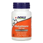Натуральная добавка Now Foods Glutathione 500 мг Капсулы