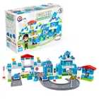 Конструктор Технок 8447 "Technok Toys" відділок поліції, 180 деталей, патрульна машина, мінівен, вертоліт, в коробці