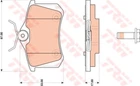 Дискові гальмівні колодки TRW (GDB1813)