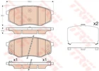 Дисковые тормозные колодки TRW (GDB3553)