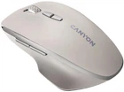 Компьютерная мышка беспроводная Canyon MW-21, USB 2.4GHz,оптическая, 1600 dpi Cosmic Latte