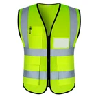 Світловідбивний жилет BauTech з кишенями one size Зелений (1015-014-00)