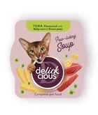 Суп для кошек Delickcious с тунцом и добавлением миникукурузы с зеленым горошком 80 г