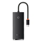USB-хаб Baseus Lite Series 4-Port Type-C HUB Adapter (Type-C to USB 3.0*4) 25cm Black (WKQX030301)
