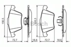 Комплект дискових гальмівних колодок Bosch (0 986 494 492)