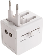 Adapter podróżny Kikkerland World Travel Adapter White (0612615123045)