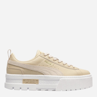 Sneakersy damskie na platformie Puma Mayze Lth Wn 38198336 37 (4UK) 23 cm Beżowe (4065454853370)