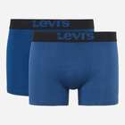 Zestaw majtek męskich typu bokserki bawełnianych 2 szt Levi's Opt Ill Boxer Brief Org Co 701203921-002 M Granatowy (8720245183437)