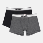 Набір трусів-боксерів чоловічих бавовняних Levi's Vntg Htr Boxer Brief Org Co 701227424-001 M 2 шт Чорний (8720245581202)