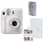 Фотокамера миттєвого друку Fujifilm INSTAX Mini 12 Clay White / Картридж - Фотопапір (10 фото) / Фотоальбом білий