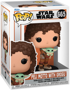 Фігурка Funko Pop! Star Wars Mandalorian 9 Peli Motto with Grogu 9 см (889698765527)