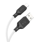 Кабель USB - Lightning силиконовый Hoco Cool silicone cable X90 1 метр белый