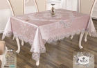 Велюровая скатерть Selin Asya 160х220 Бежевая