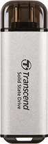 SSD диск Transcend ESD300 512GB USB 3.1 Gen 2 Type-C Silver (TS512GESD300S) External