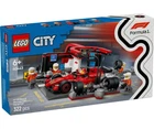 Конструктор LEGO City Pit Stop та команда Ferrari (60443)