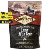 Сухий корм для дорослих собак Carnilove Lamb&Wild Boar