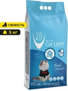 Бентонітовий наповнювач для котячого туалету Van Cat Fresh Ван Кет з запахом свіжості 5 кг (6 л) (8699245856323)