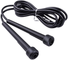 Скакалка для гімнастики EasyFit EF-1915 з пластиковими ручками Чорна (56003529)
