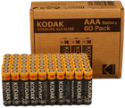 Набір батарейок Kodak XtraLife Alkaline AAA LR3 60 шт. (0887930422641)