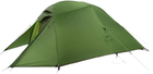 Namiot ultralekki trzyosobowy z podkładem Naturehike Cloud Up 3 Updated NH18T030-T 210T Dark Green (6927595765685)  