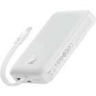 Повербанк с беспроводной зарядкой и кабелем Type-C 10000mAh 30W Baseus Magnetic&Cable белый (P1002210B223-00)