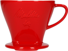 Dripper do kawy Melitta 1x4 porcelanowy Czerwony (4006508219032)