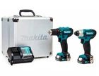 Набор аккумуляторных шуруповертов в металлическом кейсе Makita CLX224X (30/110 Нм, CXT)