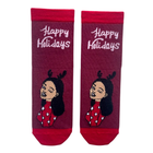 Новорічні шкарпетки з індійської бавовни "Happy Holidays!" 213108 36-39