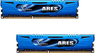 Pamięć RAM G.Skill DDR3-2400 8192MB PC3-19200 (Kit of 2x4096) Ares LP Series Blue (F3-2400C11D-8GAB)