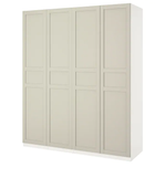 Шафа PAX 200x60x236 IKEA 393.041.28 білий/світло-бежевий