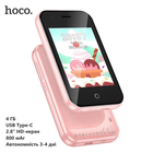 Дитячий мобільний телефон Hoco Y102 (4 ГБ, Type-C, 2.8” HD-екран, автономність 3-4 дні, смартфон) - Рожевий