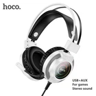 Навушники з мікрофоном Hoco W110 Resource gaming (гарнітура, ігрові, AUX 3,5mm + USB) - Білий