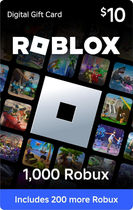 Карта пополнения Roblox Gift Card на 1000 ROBUX | 10$ (USD)