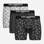 Набор трусов боксеров мужских Karl Lagerfeld 8242715 M 3 шт Черный/Белый (1159822728)