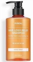 Шампунь "Herb Mint" - Kundal Beer Yeast Hair Loss Relief Shampoo 500ml (1286111-21613754)