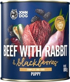 Karma mokra dla szczeniąt John Dog Berry Junior wołowina i królik z jeżynami 800 g (5903246848755)