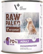 Karma mokra dla psów Raw Paleo monoprotein kaczka 800 g (5902414209329)