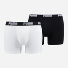 Zestaw majtek męskich typu bokserki 2 szt Puma Basic Boxer 2P 90682307 XL Czarny/Biały (8718824609706)