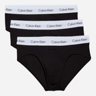 Zestaw majtek męskich typu slipy bawełnianych Calvin Klein Underwear 0000U2661G-001 S 3 szt Czarny (5051145283334)