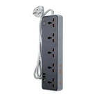 Мережевий фільтр Hoco AC14A 5-position Soket 3USB/1Type-C 30W black