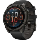 GPS смарт-часы GARMIN fenix 8 47mm, AMOLED, Saph, CrbnGryTi/Blk, Blk/PebbleGryBnd