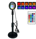Напольная лампа закат солнца 16 цветов Golden LED Sunset Lamp 23 см. проекционный светильник-торшер