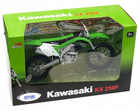 Металева модель Welly Мотоцикл Kawasaki 1:10 Зелений (4891761628130)