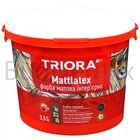 Фарба інтер'єрна TRIORA Mattlatex 3,5 кг біла матова
