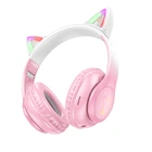 Наушники Bluetooth Hoco W42 Cat Ears over-ear BT headphones Pink