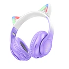 Наушники Bluetooth Hoco W42 Cat Ears over-ear BT headphones Purple