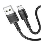Кабель Micro-USB посилений HOCO X83 Victory 1 метр чорний (6931474770882)
